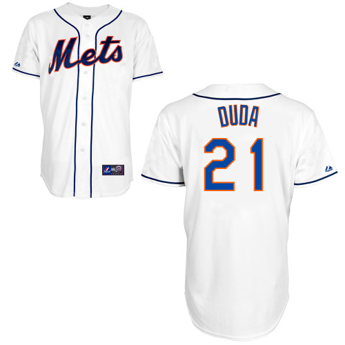 Lucas Duda #21 mlb Jersey-New York Mets Women's Authentic Alternate 2 White Cool Base Baseball Jersey